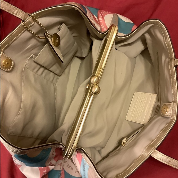 Multi Color Coach Purse - Picture 6 of 8